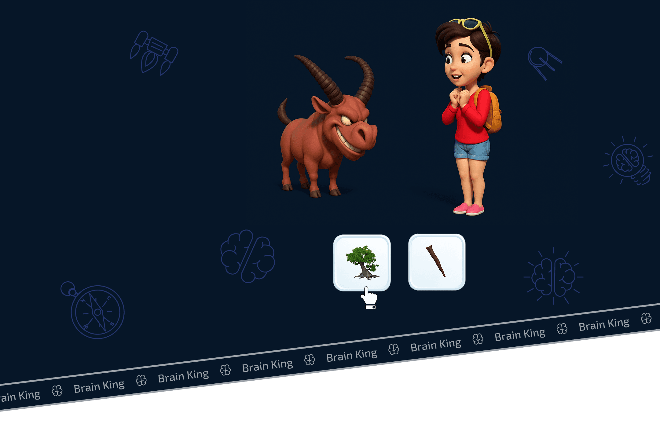 Brain King Game Background